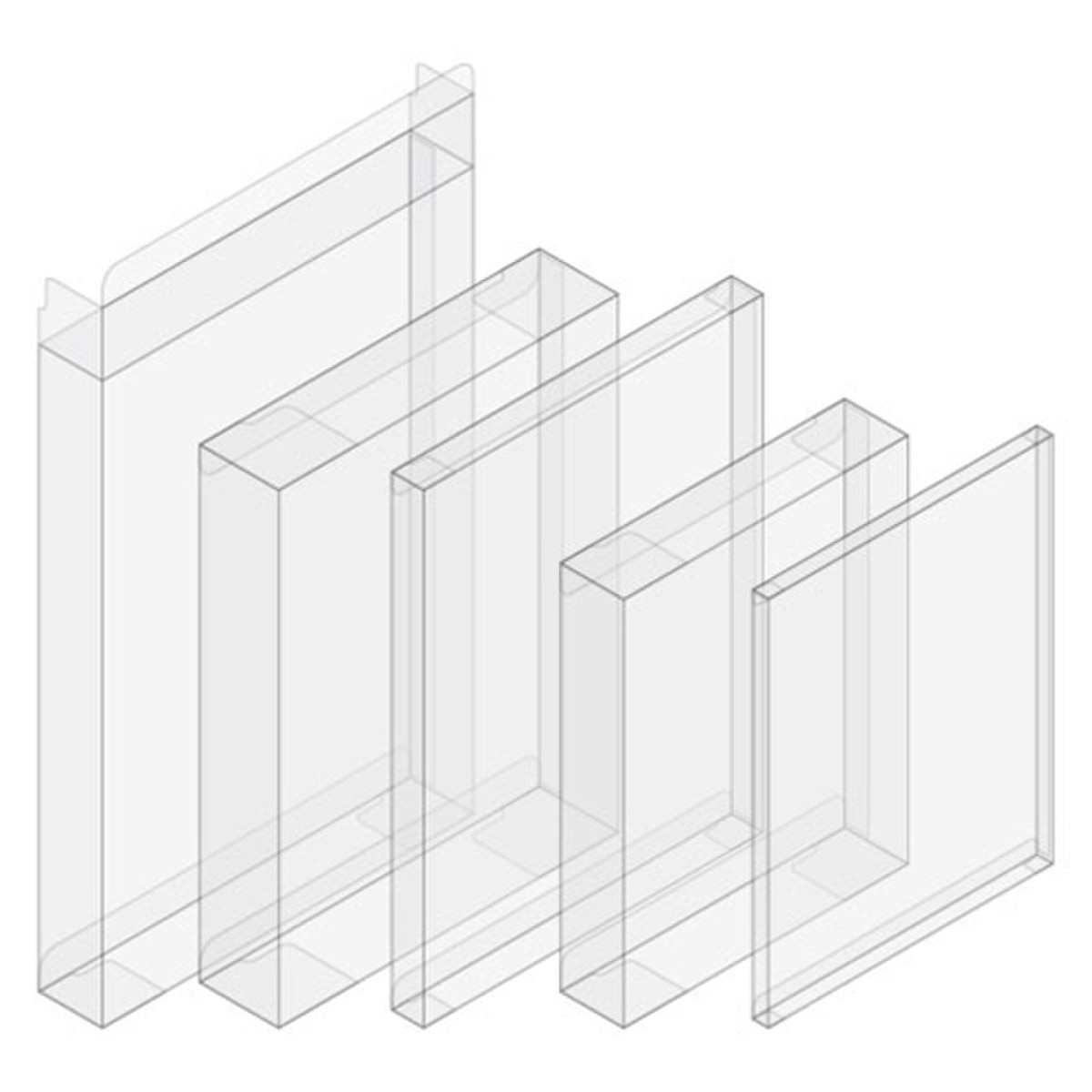 A2 Greeting Card Crystal-Clear Boxe